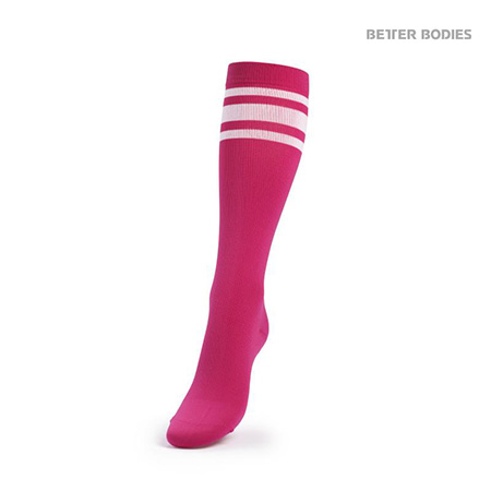 Better Bodies Knee Socks - Hot Pink Detail 1