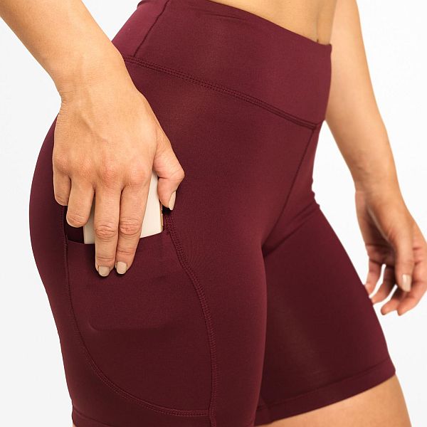 Better Bodies Chrystie Shorts - Maroon Detail 2