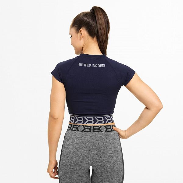 Better Bodies Sugar Hill Tee - Dark Navy Detail 2