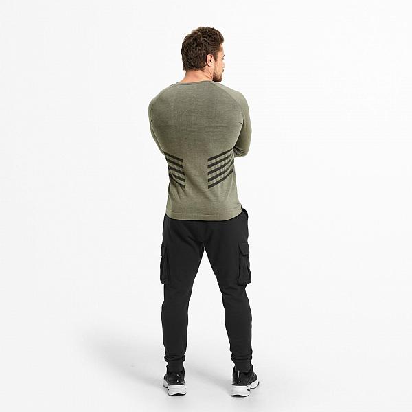 Better Bodies Hamilton L/S - Washed Green Detail 2