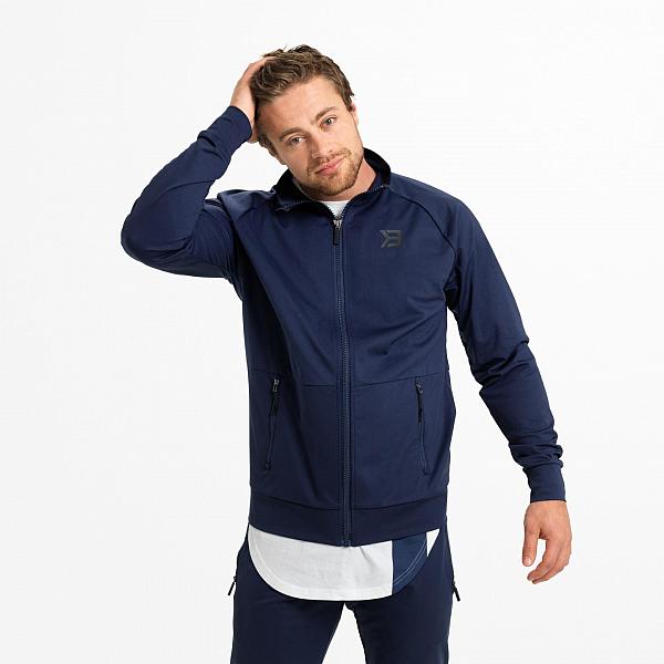 Better Bodies Varick Zip Jacket - Dark Navy Detail 1