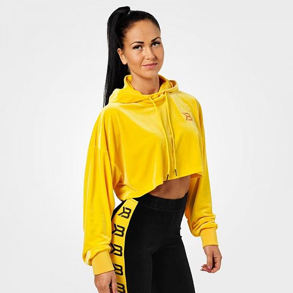 Better Bodies Chrystie Crop Hoodie - Yellow Detail 1