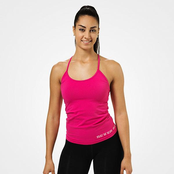 Better Bodies Chrystie Tank - Hot Pink Detail 1