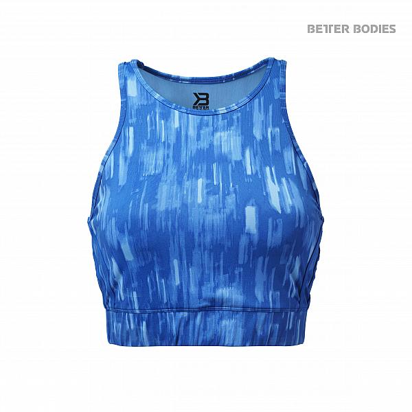 Better Bodies Manhattan Halter - Bright Blue Detail 1