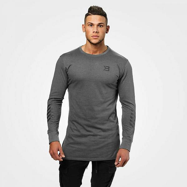 Better Bodies Bronx Longsleeve - Dark Grey Melange Detail 1
