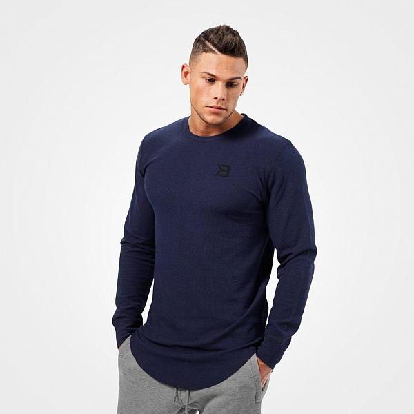 Better Bodies Harlem Thermal L/S - Dark Navy Detail 1