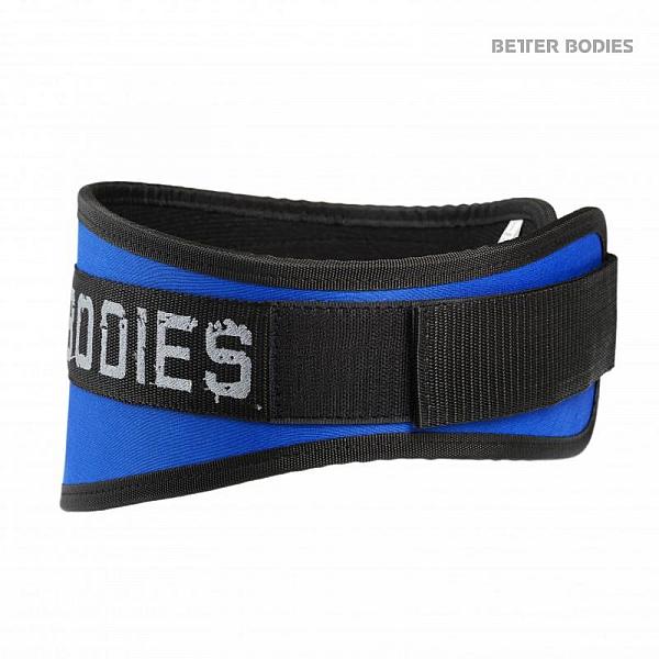 Better Bodies Basic Gym Belt - Strong Blue Detail 1