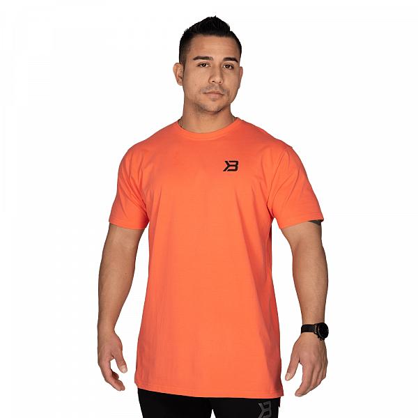 Better Bodies Stanton Oversize Tee - Coral Orange Detail 1