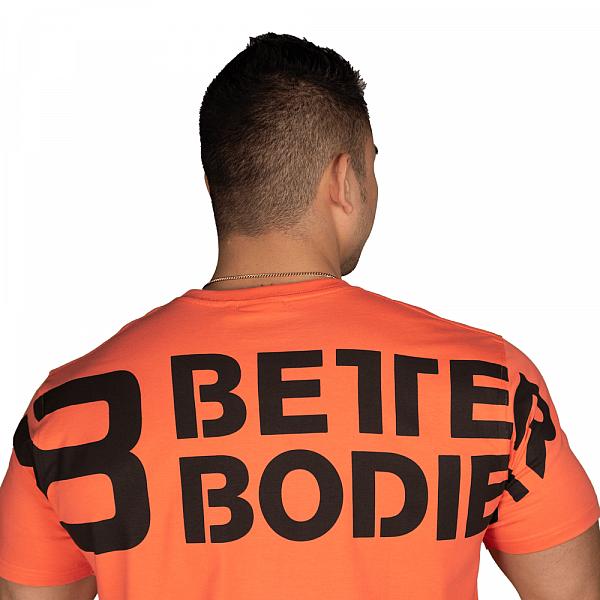 Better Bodies Stanton Oversize Tee - Coral Orange Detail 3
