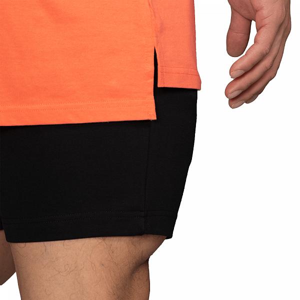 Better Bodies Stanton Oversize Tee - Coral Orange Detail 5