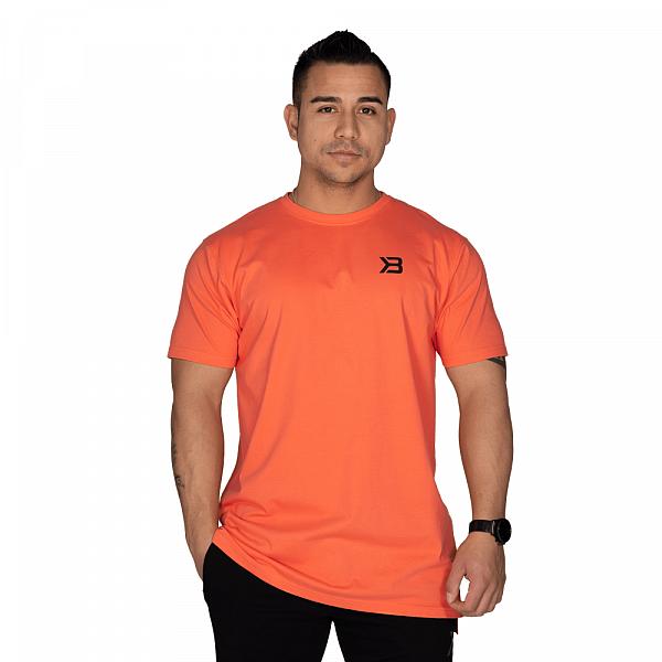 Better Bodies Stanton Oversize Tee - Coral Orange Detail 6