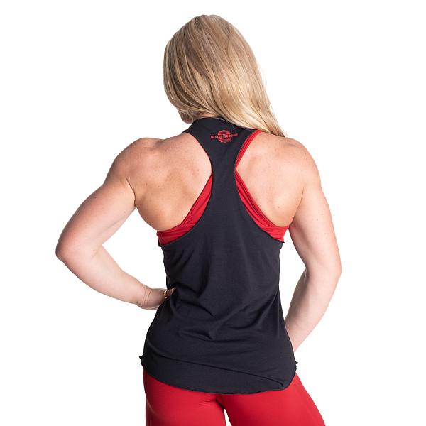 Better Bodies 82 Bowery Tank - Black/Red Detail 2