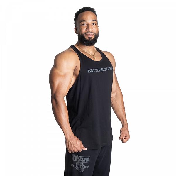 Better Bodies Logo Essential T-Back - Black Detail 3