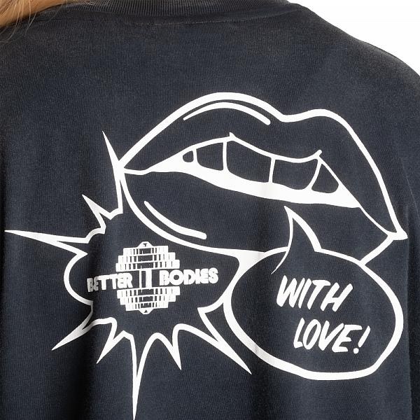 Better Bodies With Love Tee - Washed Black Detail 5