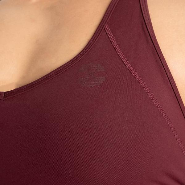 Better Bodies Core Sports Bra - Maroon Detail 4