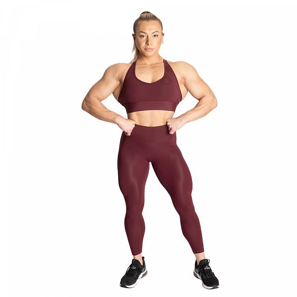 Better Bodies Core Sports Bra - Maroon Detail 6