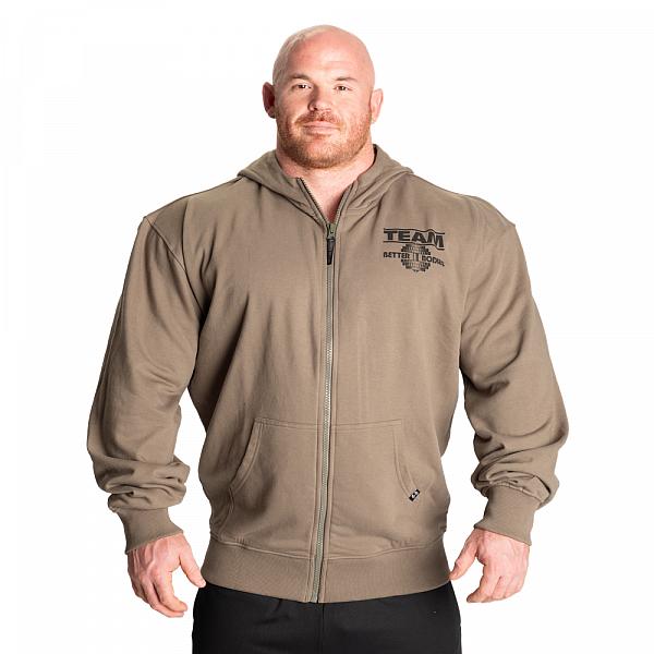 Better Bodies Original Standard Hood - Washed Green Detail 1