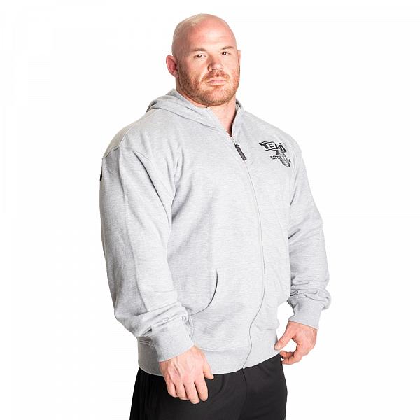 Better Bodies Original Standard Hood - Light Grey Melange Detail 3