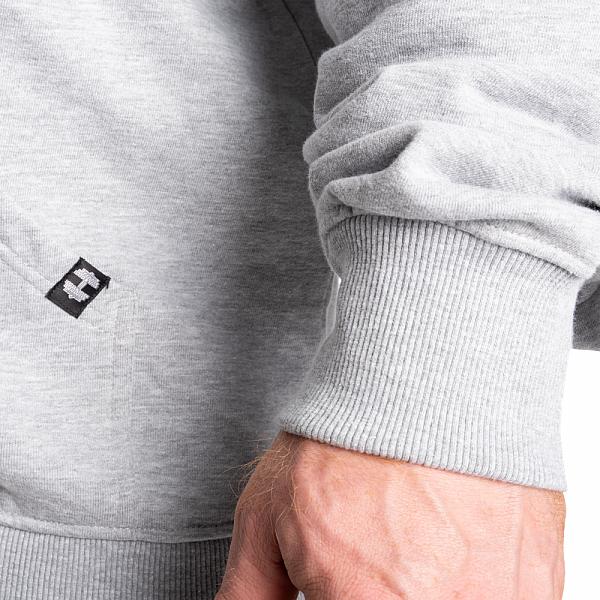 Better Bodies Original Standard Hood - Light Grey Melange Detail 5