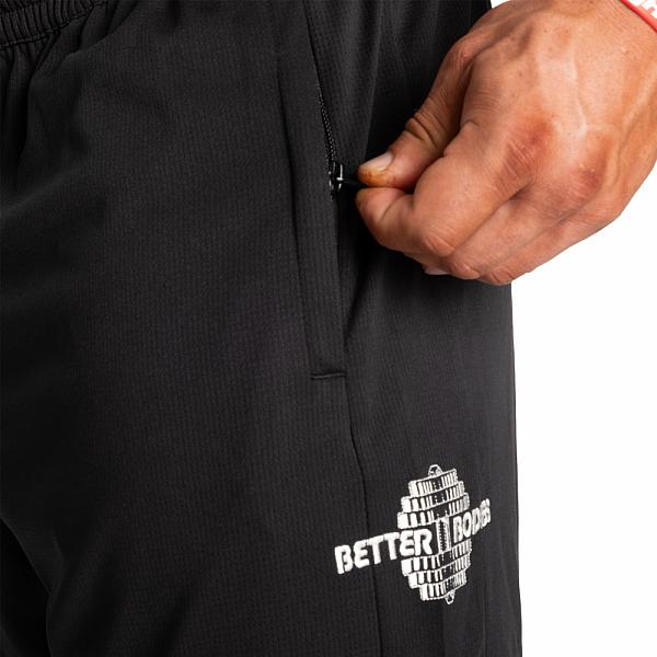 Better Bodies Basketball Shorts - Black/White Detail 4