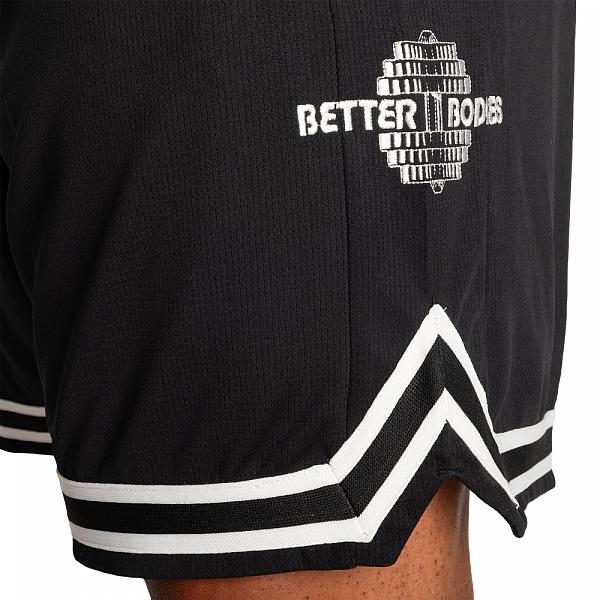 Better Bodies Basketball Shorts - Black/White Detail 5