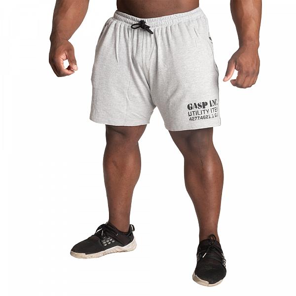 GASP Thermal Shorts 6 inch - Grey Melange Detail 1