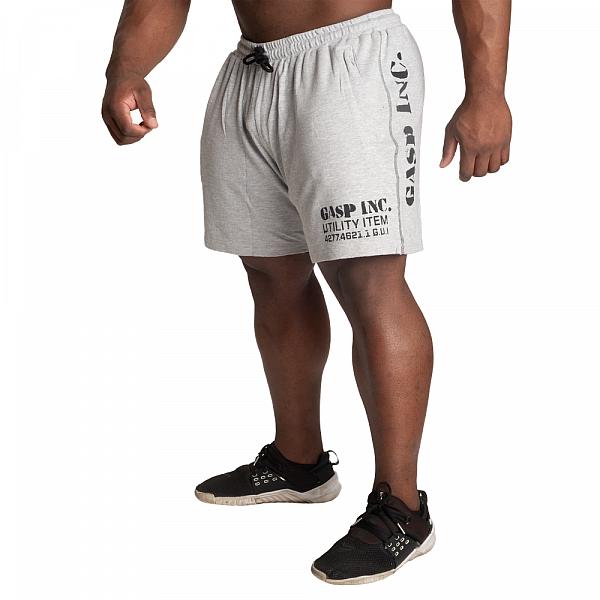 GASP Thermal Shorts 6 inch - Grey Melange Detail 3
