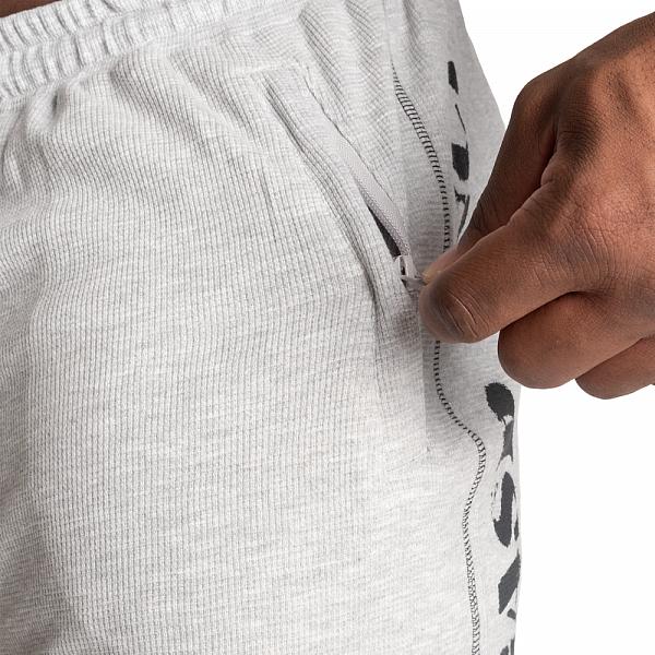 GASP Thermal Shorts 6 inch - Grey Melange Detail 4