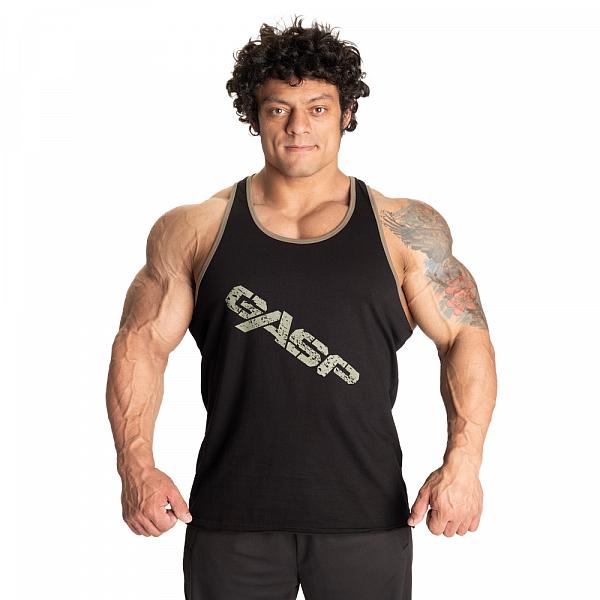 GASP Vintage T-back - Black/Green Detail 1