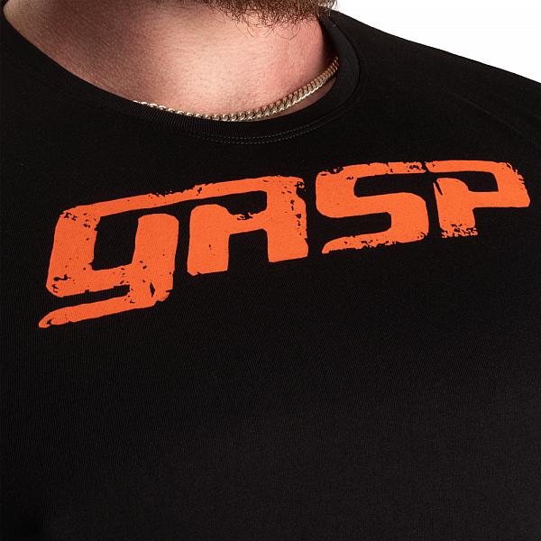 GASP Legacy Gym Tee - Black/Flame Detail 4
