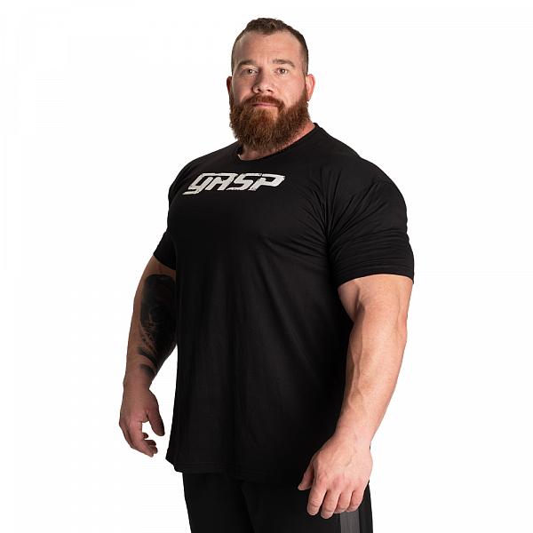 GASP Legacy Gym Tee - Black/White Detail 2