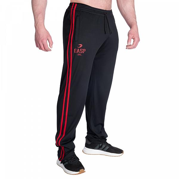 GASP 2 Stripe Standard Mesh Pant - Black/Red Detail 1