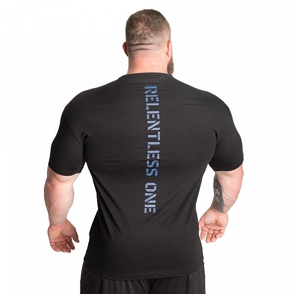 GASP Relentless One Tee - Black/Blue Detail 2