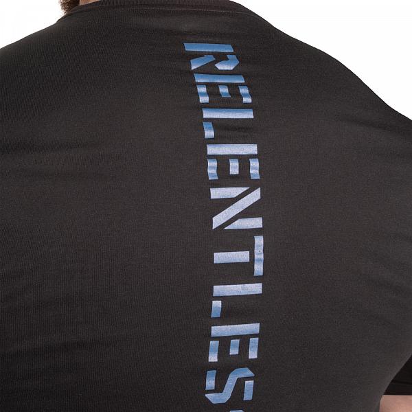 GASP Relentless One Tee - Black/Blue Detail 5