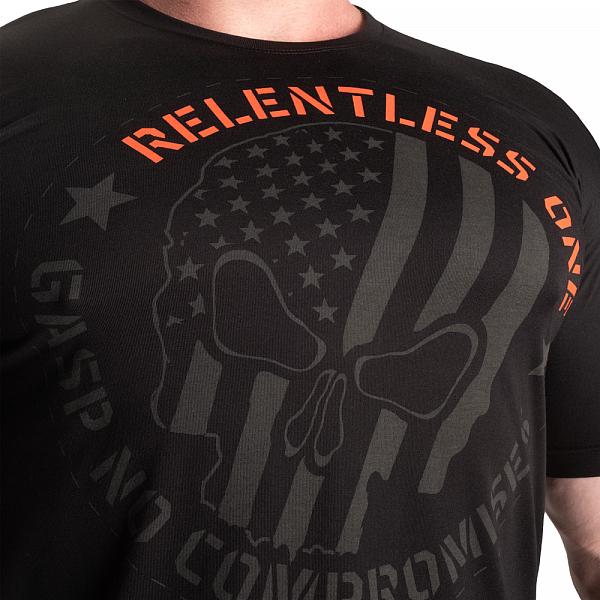GASP Relentless One Tee - Black/Flame Detail 4