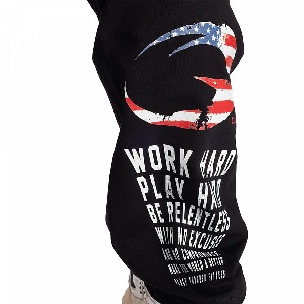 GASP WP Standard Pants - Black/US Flag Detail 5