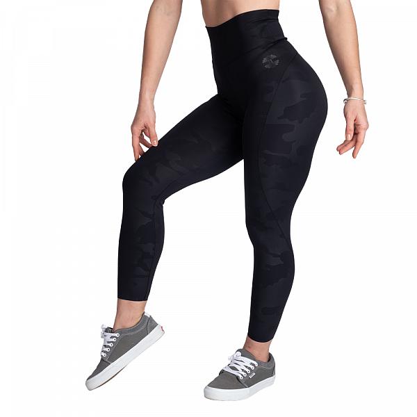 Better Bodies High Waist Leggings - Black Camo V2 Detail 1