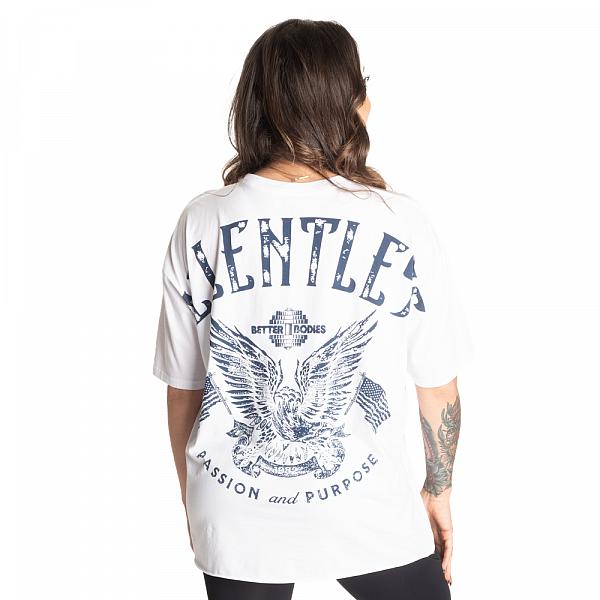 Better Bodies Relentless Oversized Tee - White/blue Detail 1