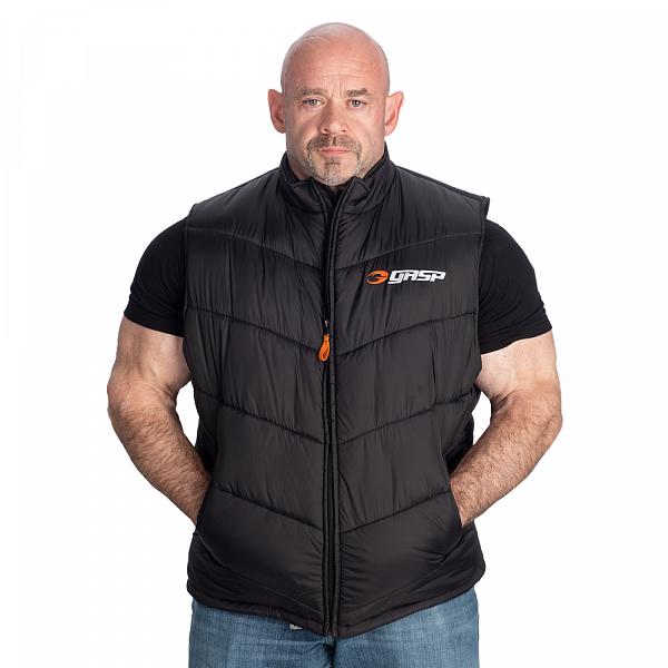 Gasp Puffer Vest - Black Detail 1