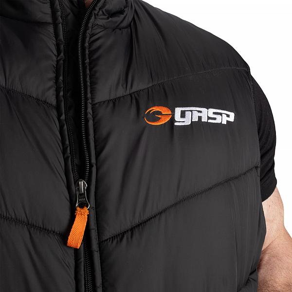 Gasp Puffer Vest - Black Detail 3