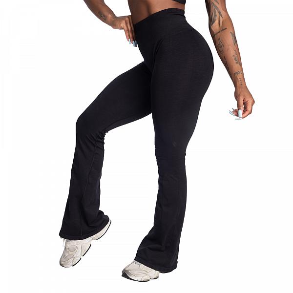 Better Bodies Scrunch Seamless Flare Leggings - Black Detail 1