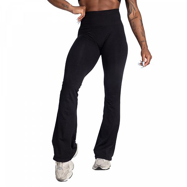 Better Bodies Scrunch Seamless Flare Leggings - Black Detail 2