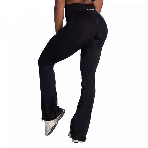 Better Bodies Scrunch Seamless Flare Leggings - Black Detail 3