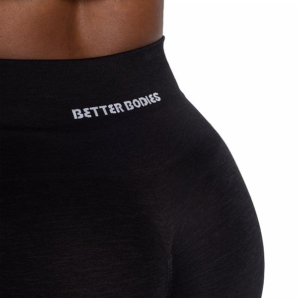 Better Bodies Scrunch Seamless Flare Leggings - Black Detail 4